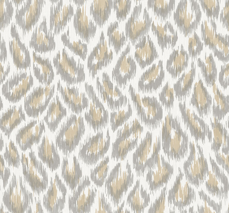 Electra Wheat Leopard Spot String Wallpaper (Set of 2)