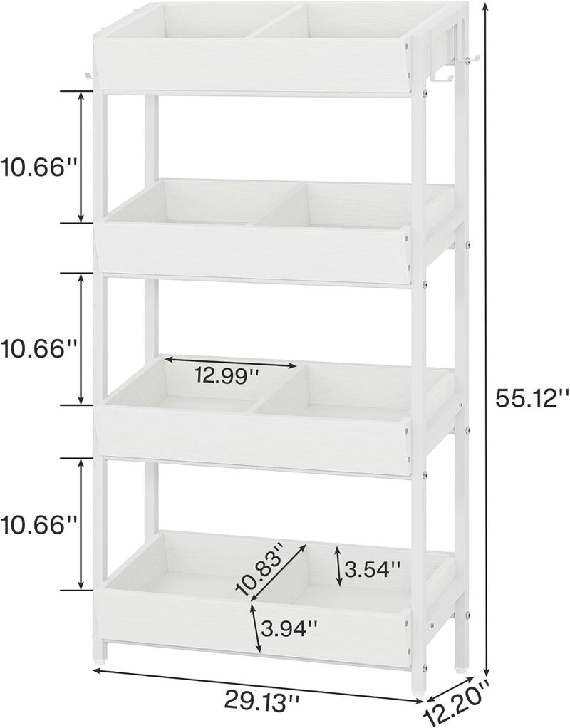 4-Tier Metal Retail Display Rack Stand for Products, Snacks & Accessories image number 4