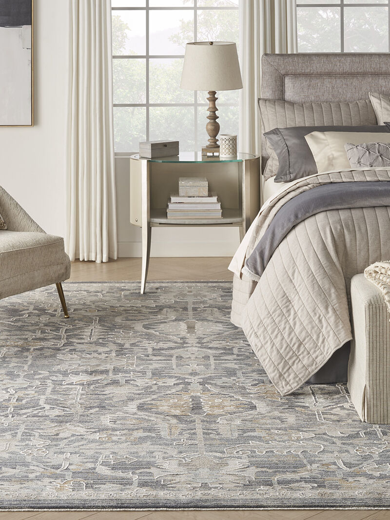 Lynx LNX02 Navy/Multicolor 7&rsquo;10&rdquo; x Round Rug