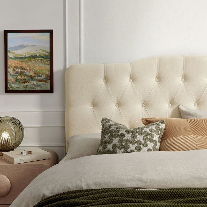Annabel Premium Linen Blend Full Headboard image number 7