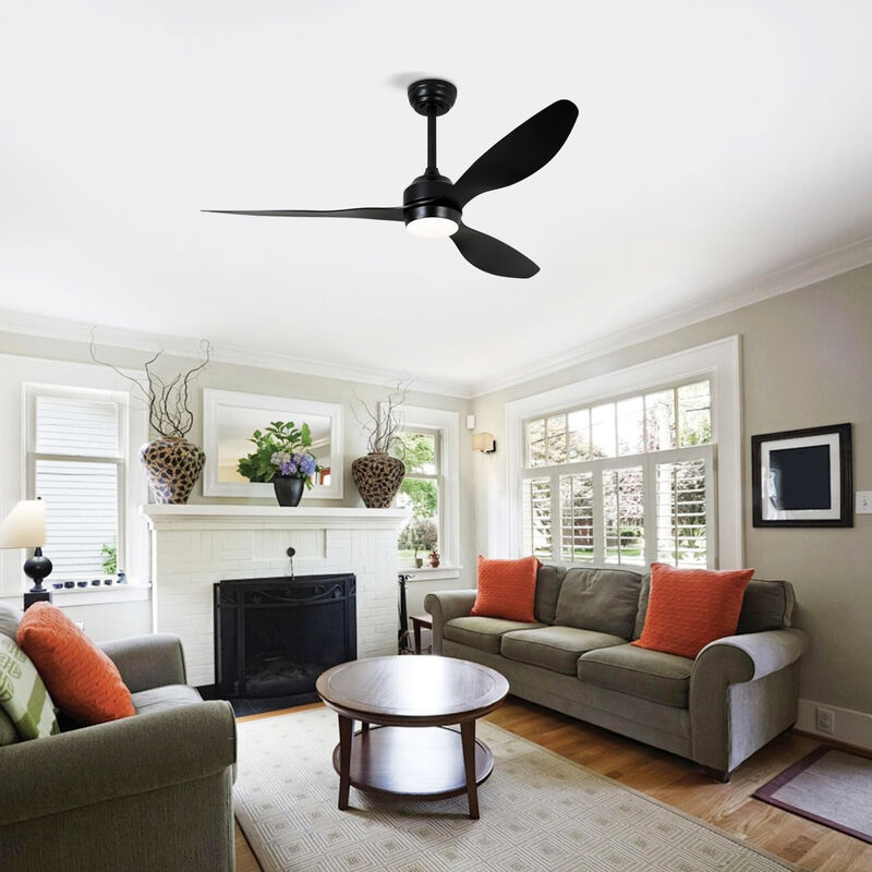 ELEMENT ACE 52-Inch Quiet DC Motor Ceiling Fan with Light Kit and Remote Control for Indoor Living Spaces image number 1