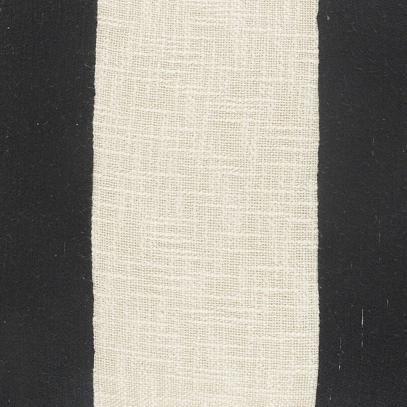 Cotton Pillow with Stripes &ndash; Zippered Cover for Sofa or Chair