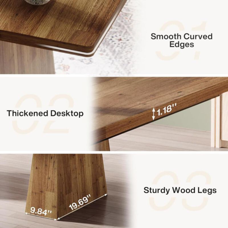 Modern Dining Table &ndash; Sleek Design, Sturdy Construction, Ideal for Family Meals