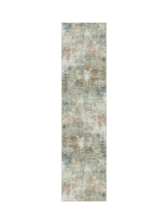 HomeRoots Abstract Washable Runner Rug