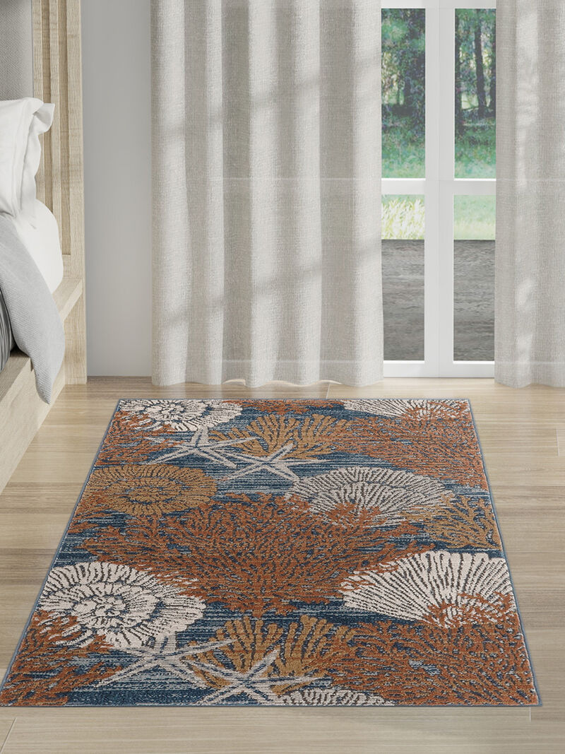 Seaside SDS04 Blue/Multicolor 3' x 5' Rug