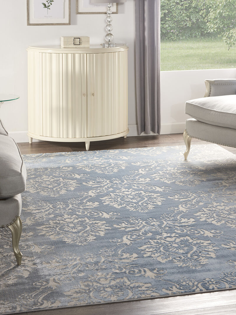 Elation ETN03 Ivory/Blue 7'10" x 9'10" Rug