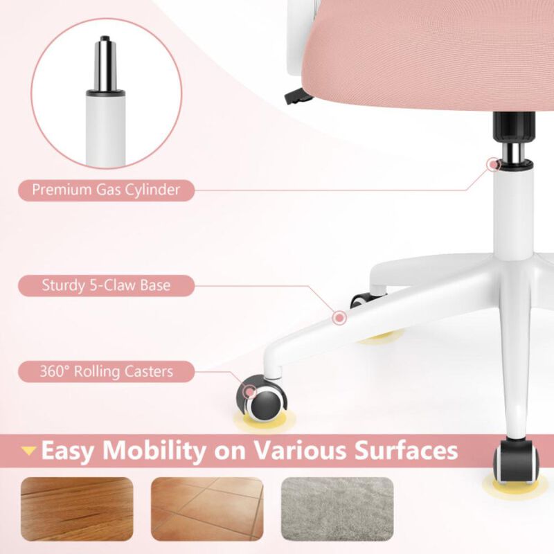 Hivvago Ergonomic Computer Desk Chair with Lumbar Support and Flip-up Arms