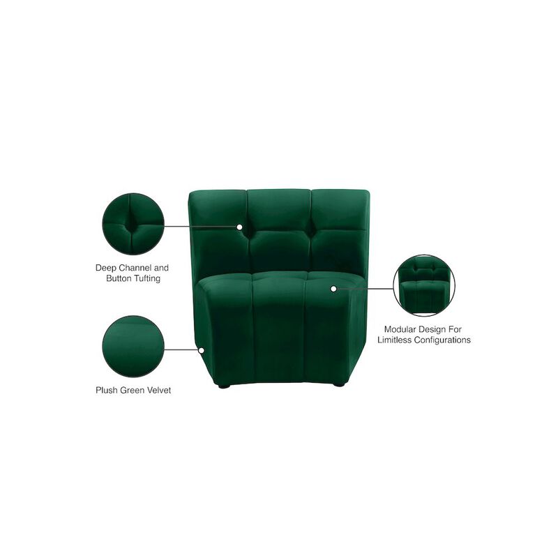 Meridian Furniture Limitless Velvet Modular Chair