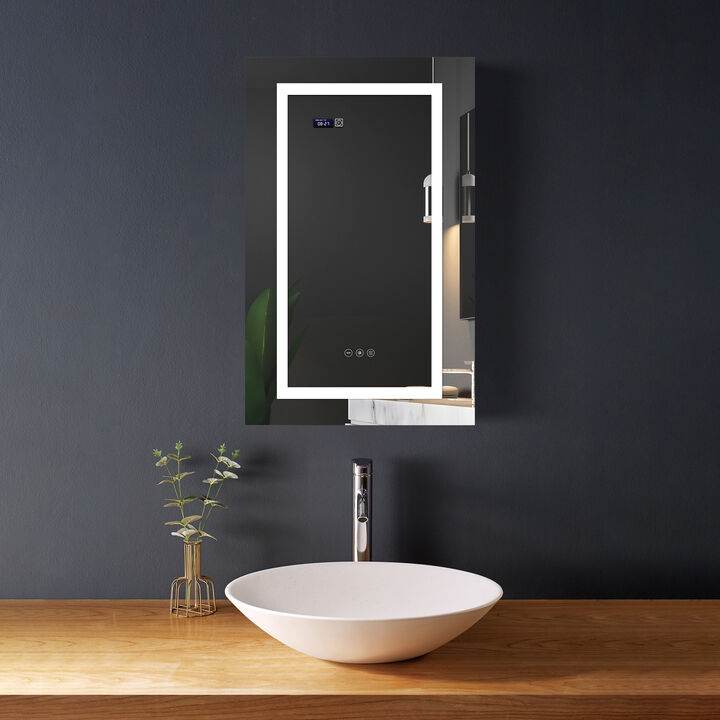 2032 Bathroom LED mirror Anti- fog mirror with button Medicine Cabinet