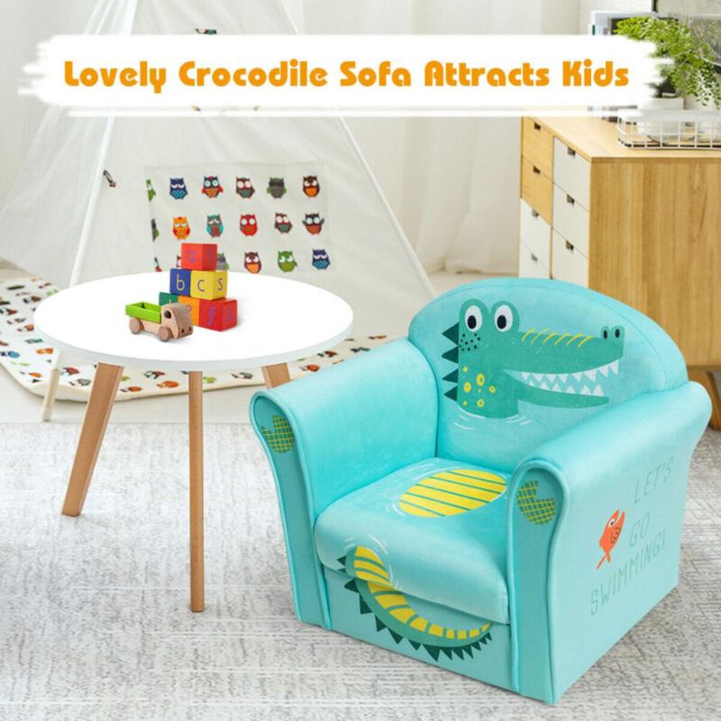 Hivvago Kids Astronaut Armrest Upholstered Couch