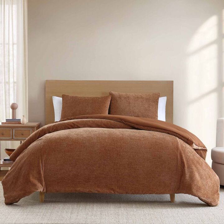 Paprika Vintage Chenille 3 pc Queen