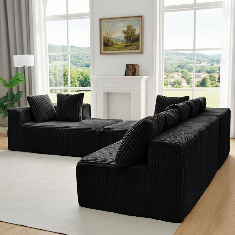Merax Modular U-Shaped Sectional Sofa