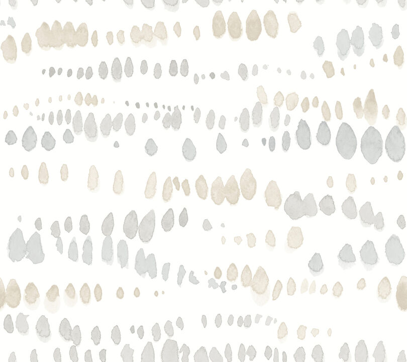 Dewdrops Neutral Wallpaper