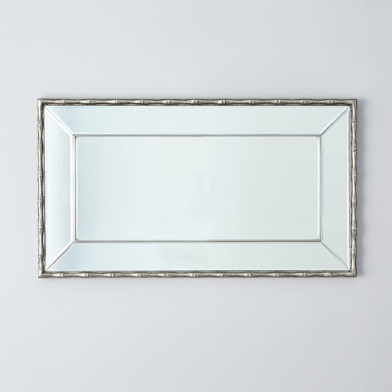 Bamboo Mirror - Silver