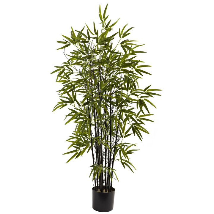 Hivvago 4 Feet Black Bamboo Tree