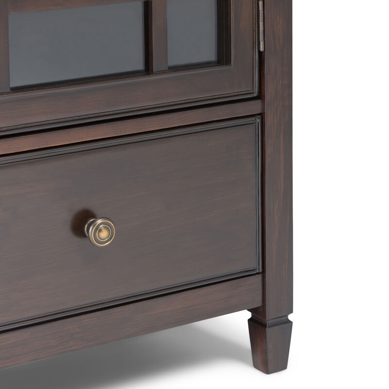 Tozext Wide Solid Wood Tall Storage Cabinet image number 6