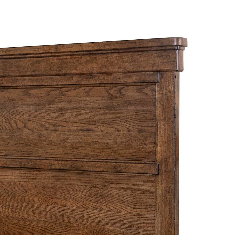 Liberty Furniture Carolina Park King Panel Bed Transitional  - Amber Brown image number 5