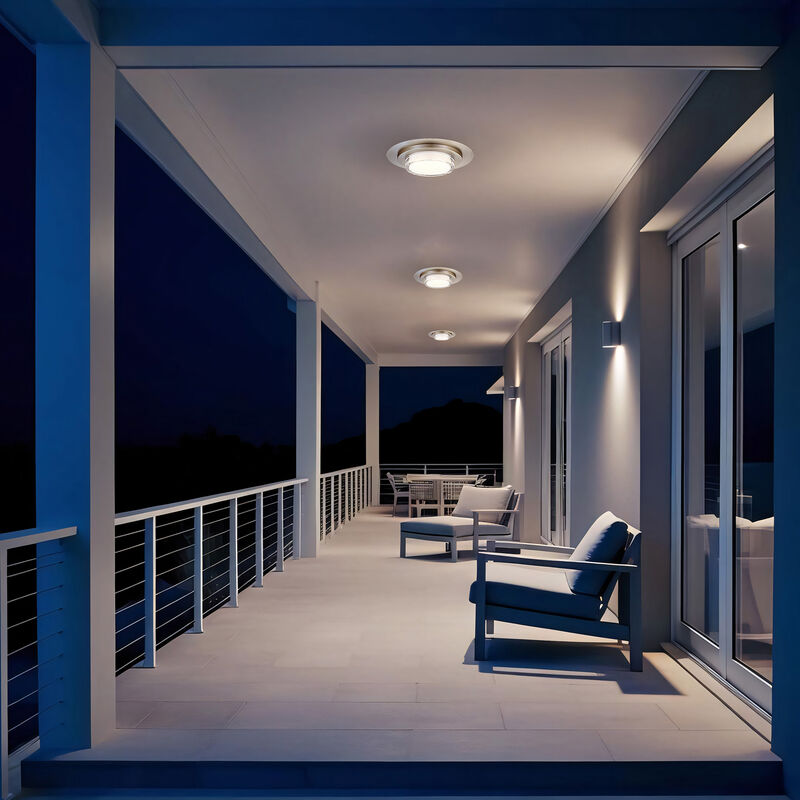 Plate Round 16 in SS LED Flush Mount image number 6