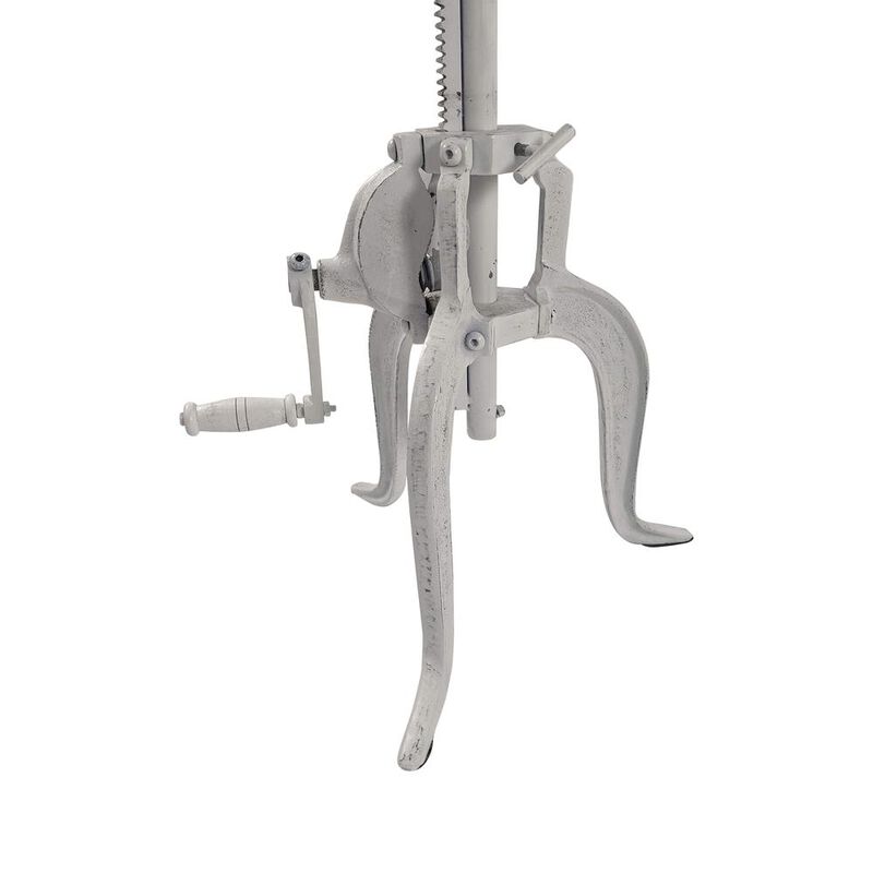 Carolina Living Regan Adjustable Accent Table - Whitewash