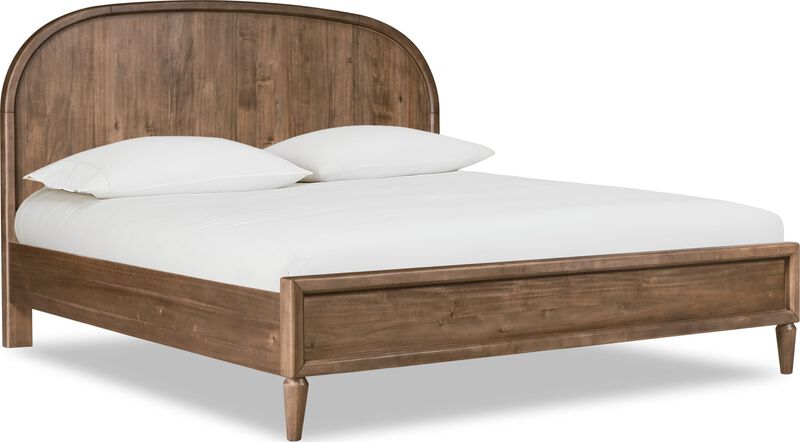 Langley Curved Wood Bed image number 4