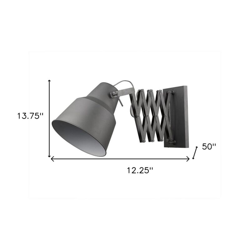 Hivvago Plexus 1-Light Gray Sconce
