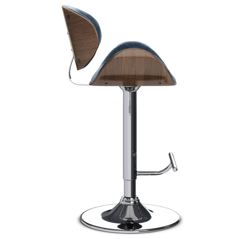 Marana Bentwood Adjustable Swivel Bar Stool