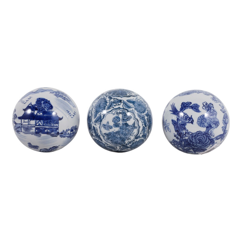 S/3 5" Chinoiserie Orbs image number 0