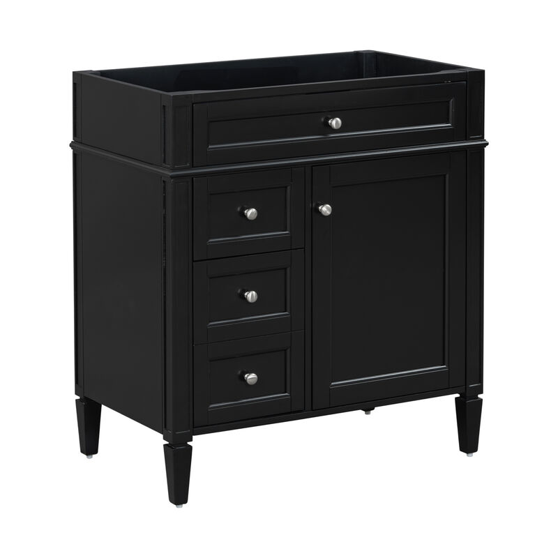 30" Freestanding Bathroom Vanity Without Top Sink image number 4