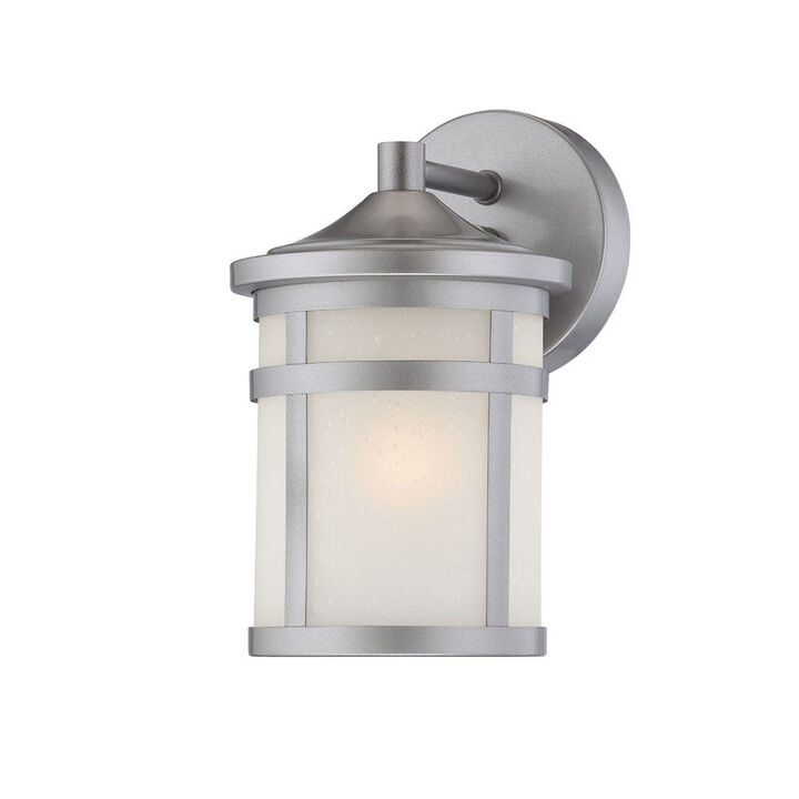 Homezia Brushed Silver Hanging Lantern Shape Wall Light