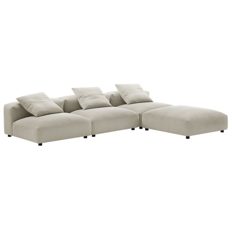 Solace 4-Piece Modular Upholstered Fabric Sectional Sofa image number 2