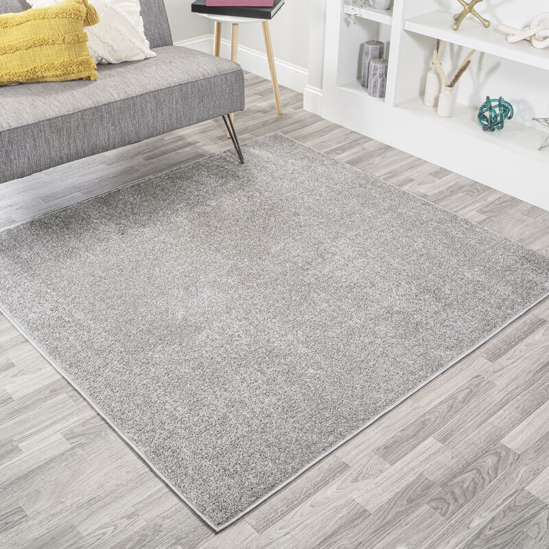 Haze Solid Low Pile Square Area Rug