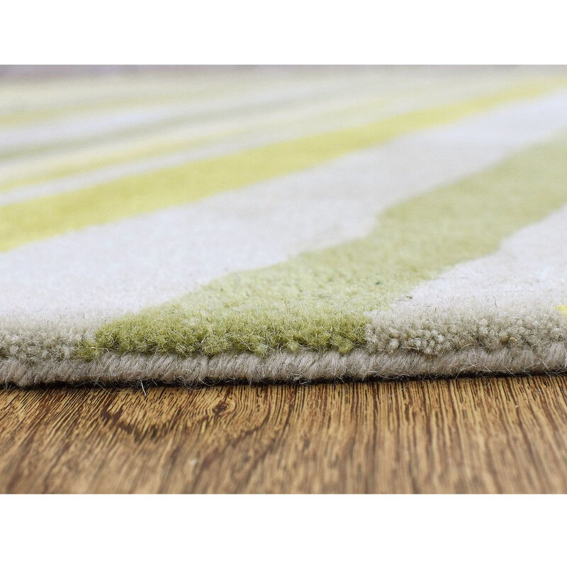 RUGSOTIC CARPETS HAND TUFTED WOOL ECO-FRIENDLY AREA RUGS  - 5'x7'6'', Rectangle Shape, Multicolor, Contemporary Modern Design, High Pile Handmade Area Rugs for Living Room, Bed Room (K03130)