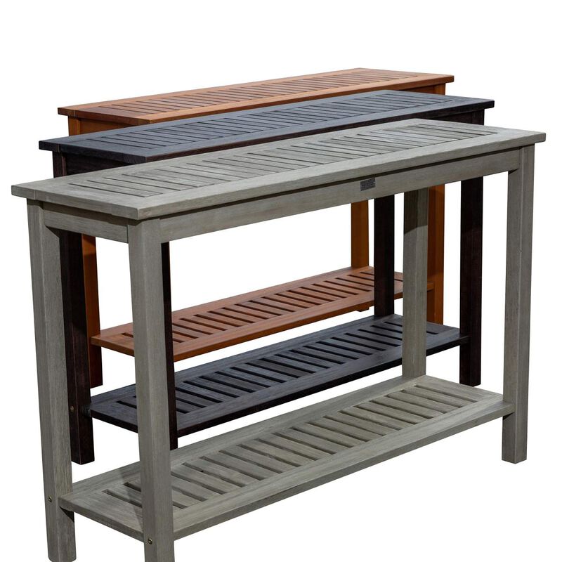 Eucalyptus Console Table, Silver Gray