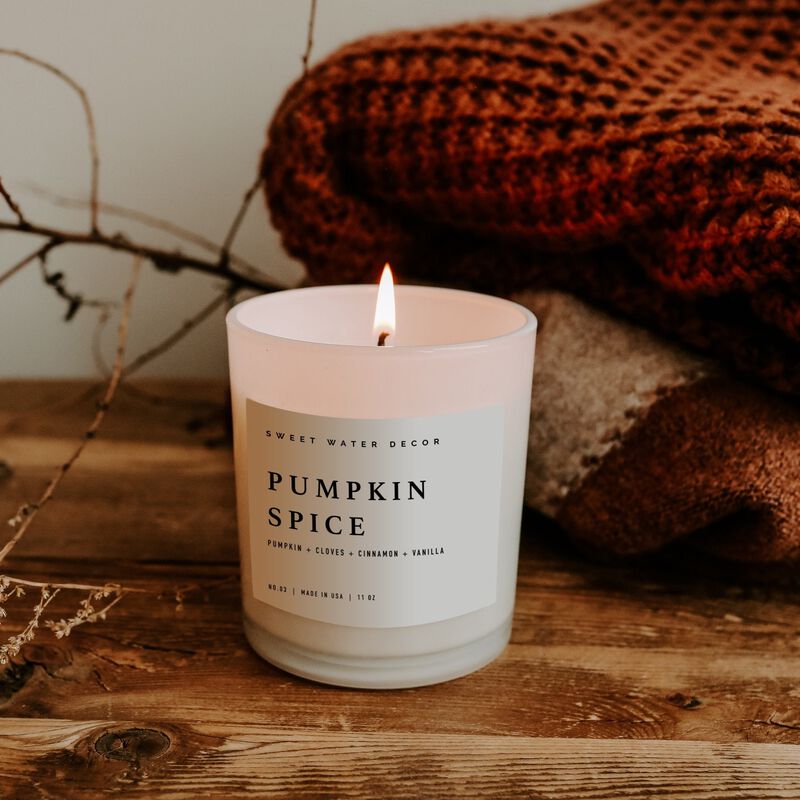 Sweet Water Decor Pumpkin Spice 11 oz Soy Candle image number 2