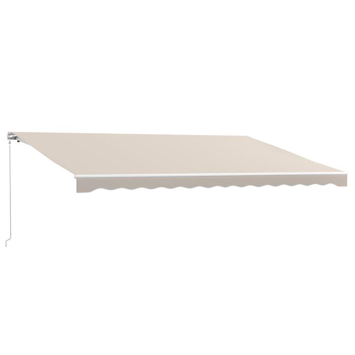 Hivvago 16' x 10' Motorized Patio Awning with UV Protection