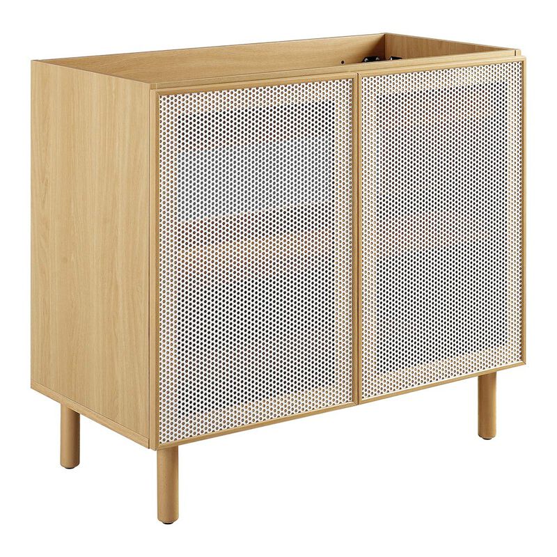 Modway Calla 36 Perforated Metal Bathroom Vanity Cabinet (Sink Basin Not Included)