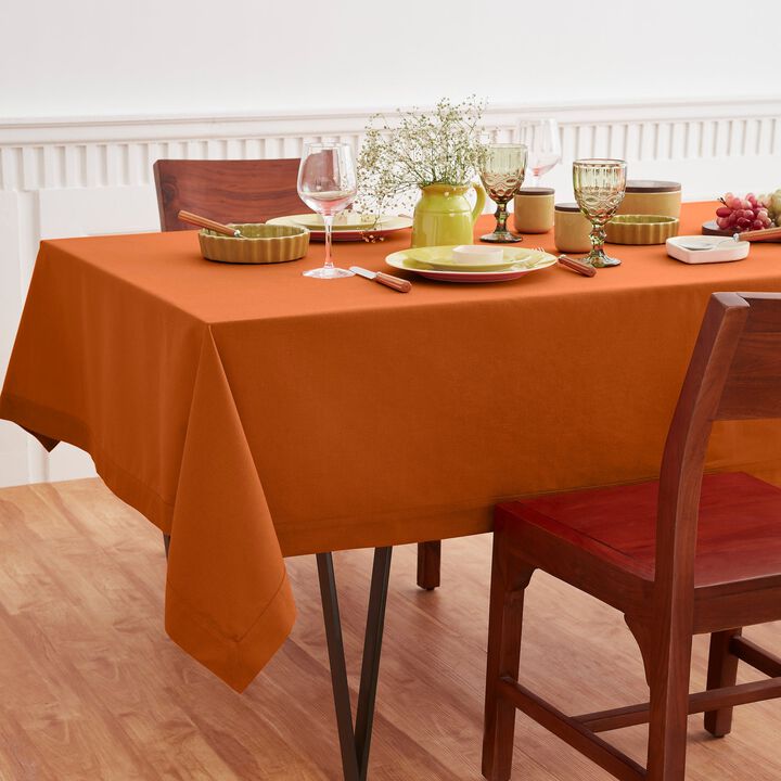 Cotton Linen Tablecloth - Dru - Cotton Linen Plain