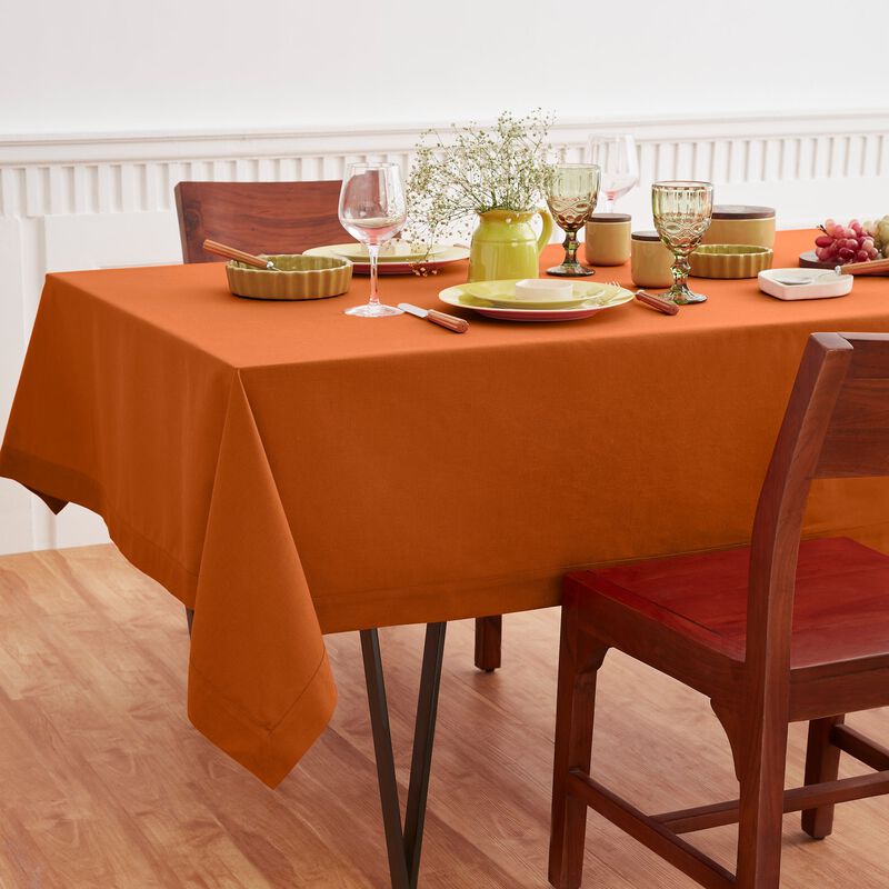 Cotton Linen Tablecloth - Dru - Cotton Linen Plain image number 0