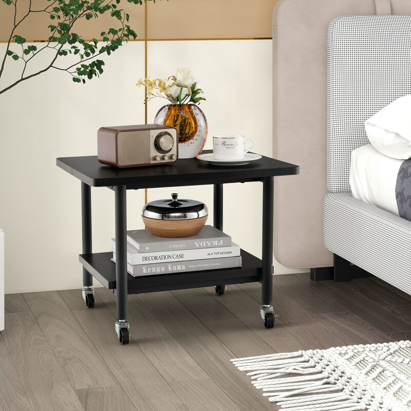 Under Desk Printer Stand with 360&deg; Swivel Casters