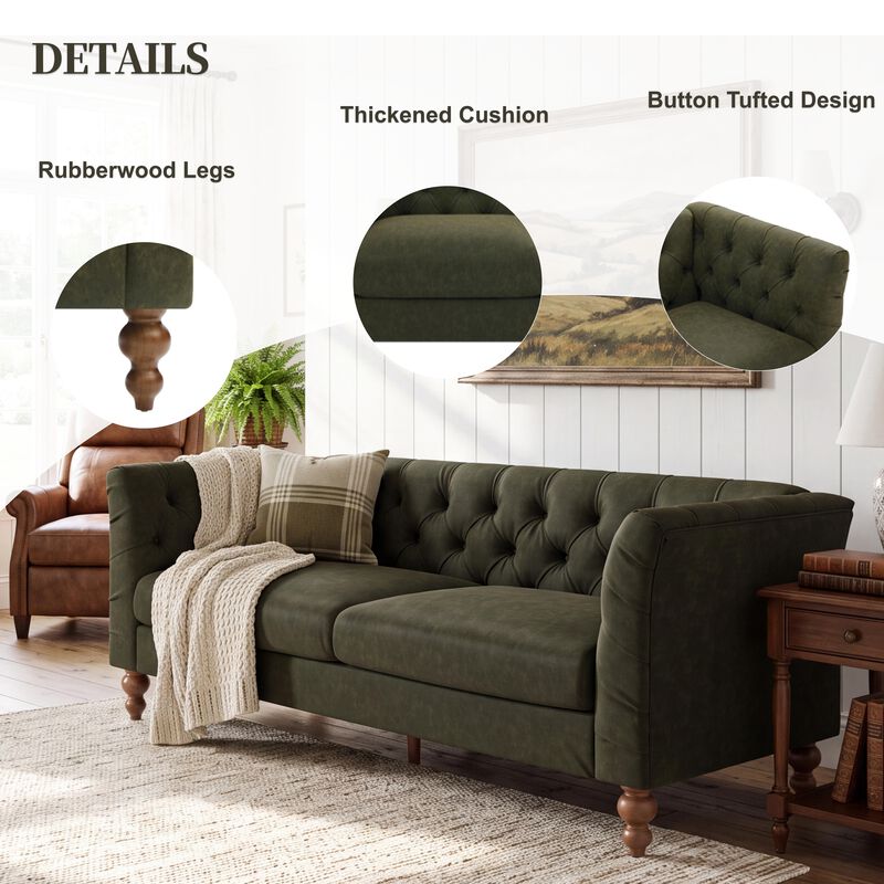 Kelhak 3 Seat PU Sofa image number 3