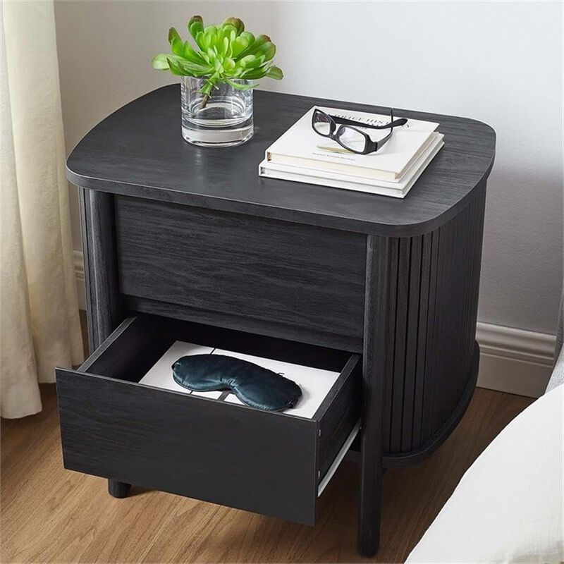 Cadence Fluted 2-Drawer Nightstand image number 1