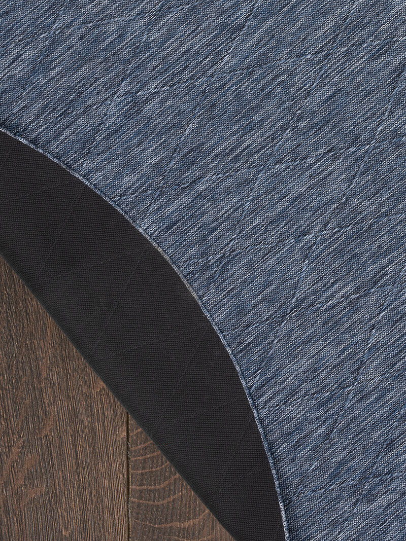 Washable Solutions WSL01 Navy/Blue 8' x Round Rug