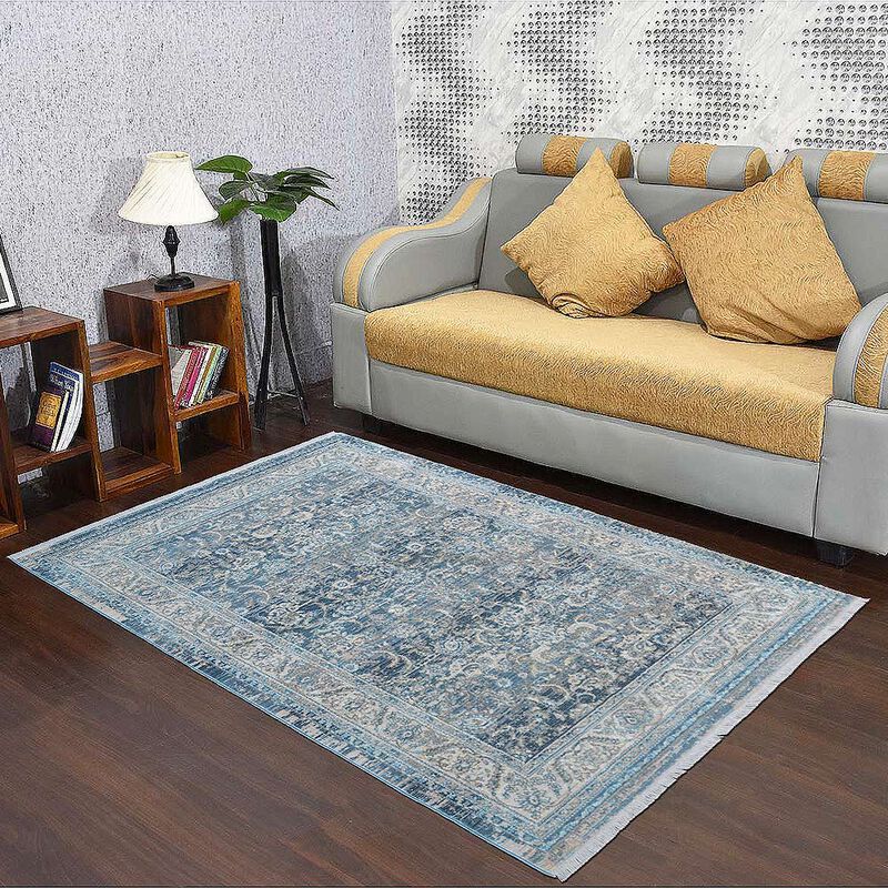 RUGSOTIC CARPETS MACHINE MADE POLYESTER AREA RUGS  - Rectangle Shape, Classic Oriental Traditional  Design, Low Pile Machine Made Area Rugs (M00087) image number 1
