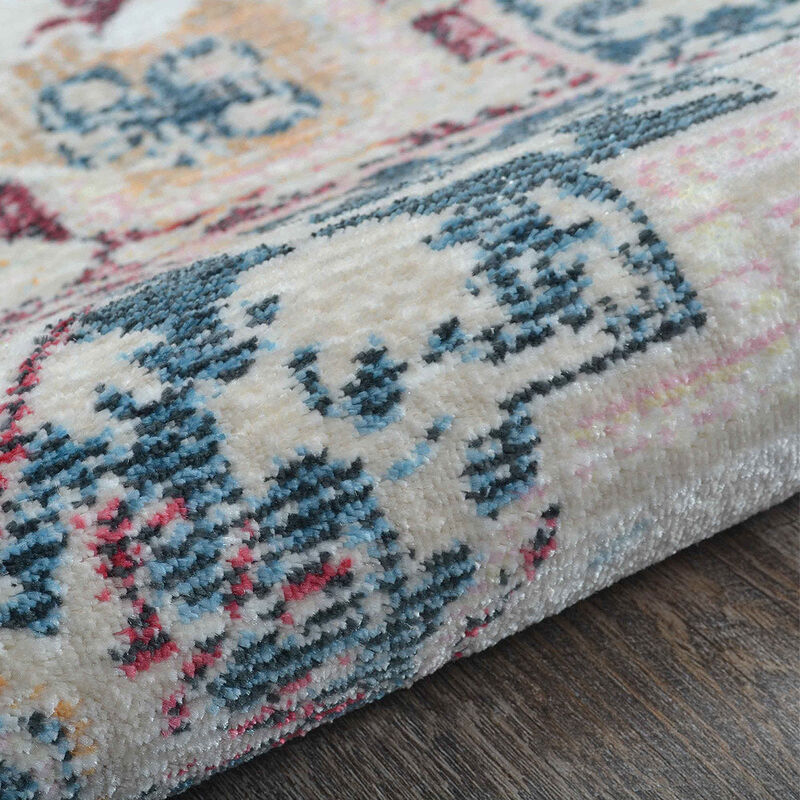 RUGSOTIC CARPETS MACHINE MADE POLYESTER AREA RUGS  - Rectangle Shape, Classic Oriental Traditional  Design, Low Pile Machine Made Area Rugs (M00062) image number 7