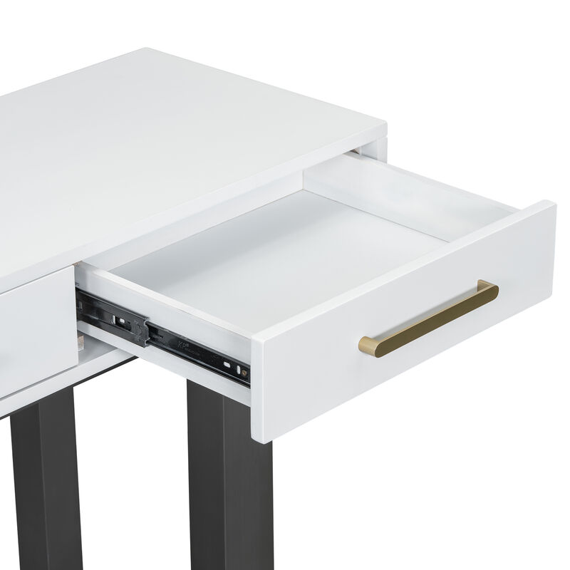 Merax Console Table with 3 Drawers