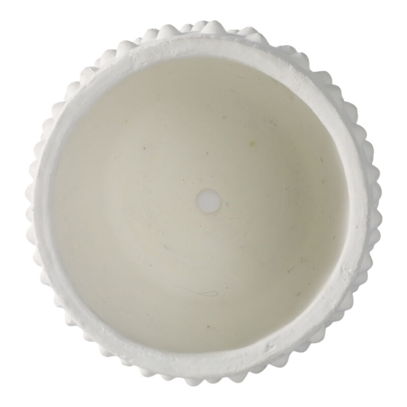 8" Bubble Rough Finish Planter,white image number 4