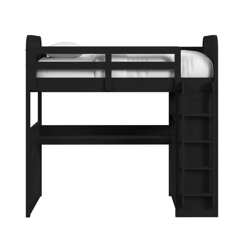Ridgemont Twin Loft Bed in Black image number 0