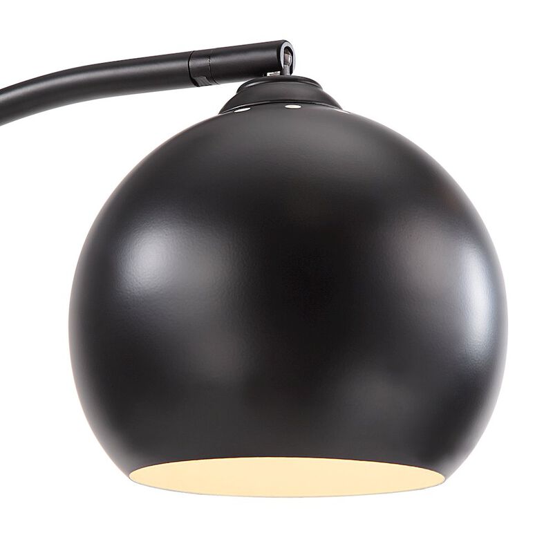 Renwil Folia 87 Tall Matte Black Floor Lamp With Dome Iron Shade