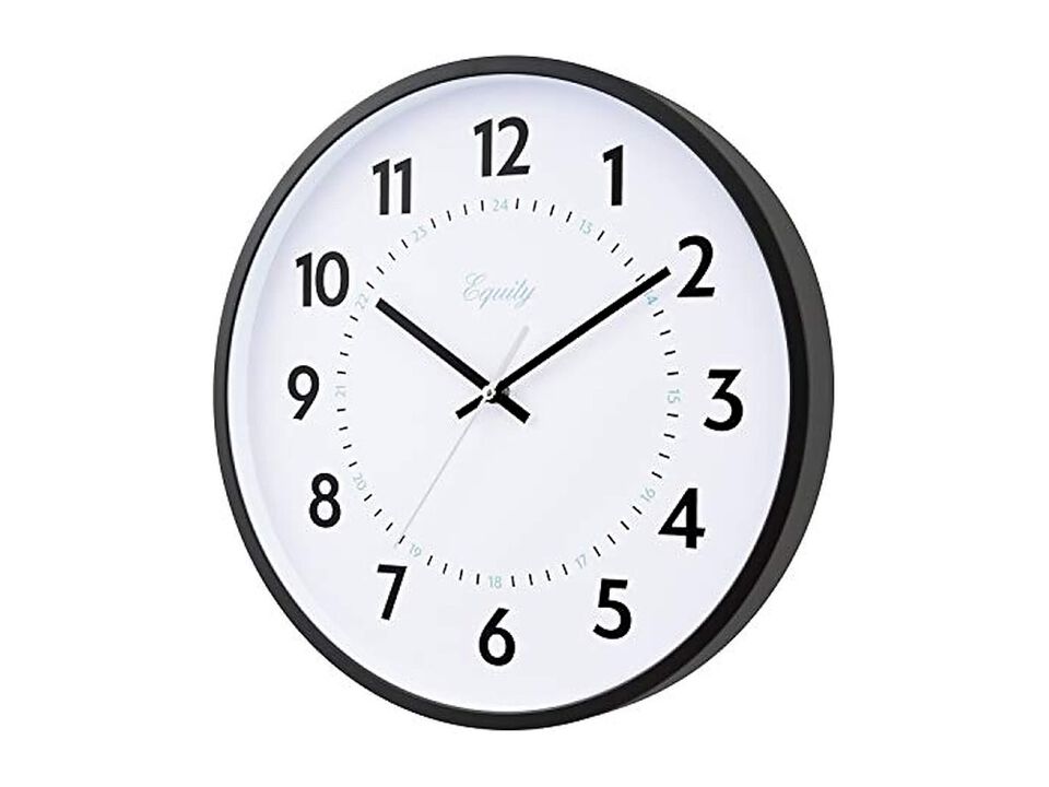 Equity Basics Commercial Wall Clock 14 Inch Home Decor