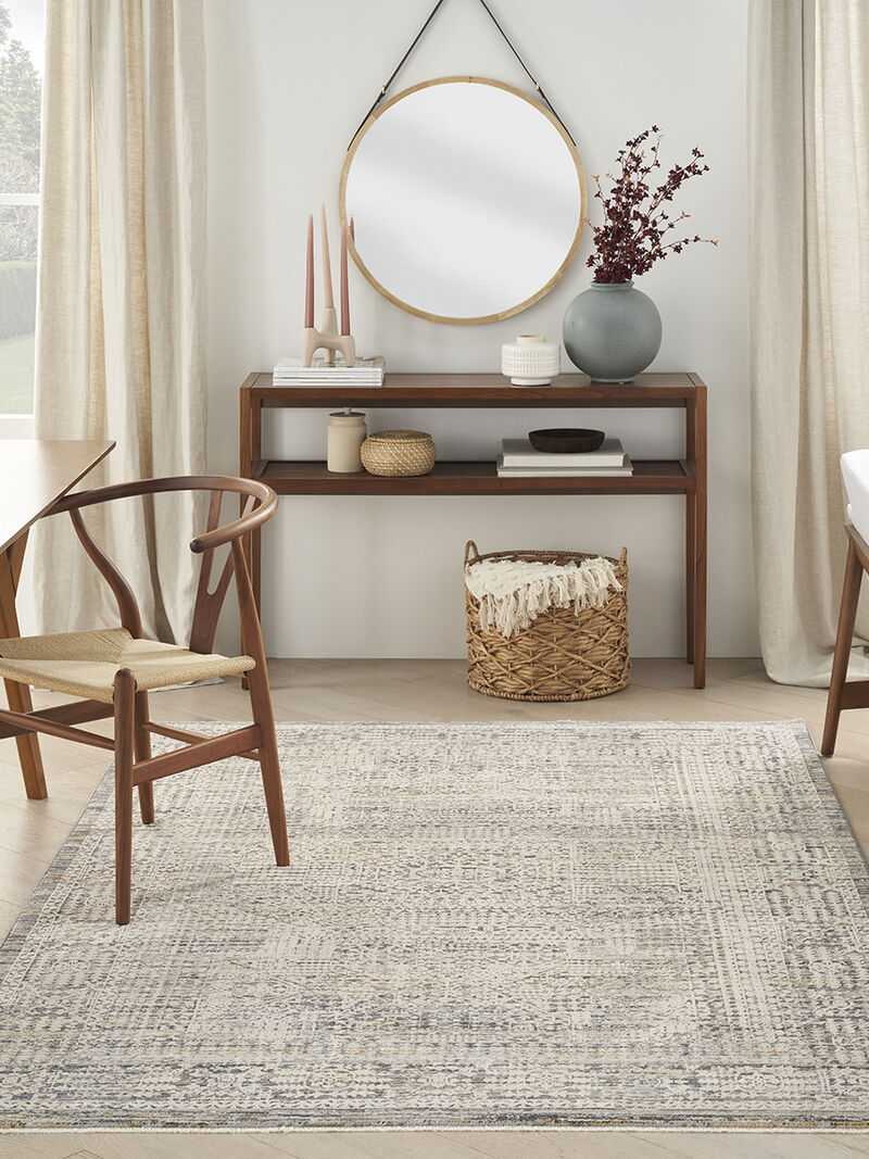 Lynx LNX05 Ivory/Slate 2'6" x 4'6" Rug